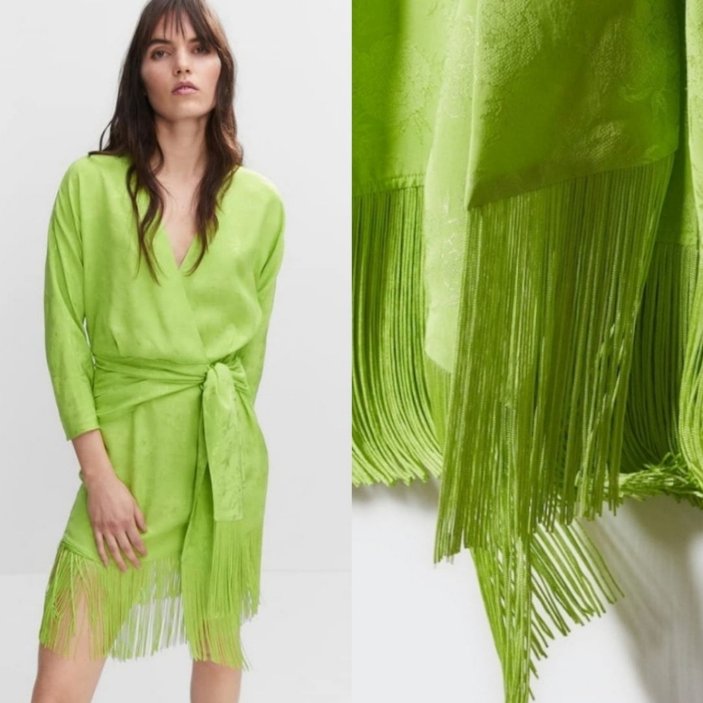 MANGO Jaquard Dress
